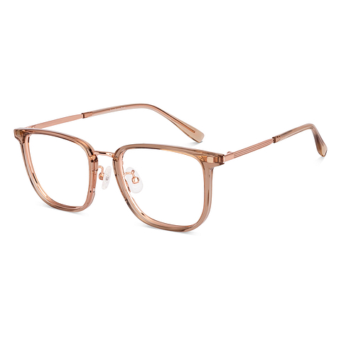 Lenskart Air Rose Gold Full Rim Square left side