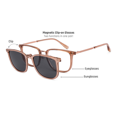 Lenskart Air Rose Gold Full Rim Square left side