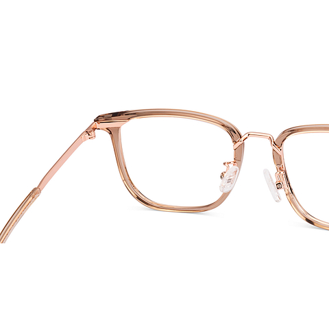 Lenskart Air Rose Gold Full Rim Square left side