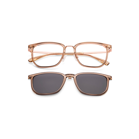 Lenskart Air Rose Gold Full Rim Square left side