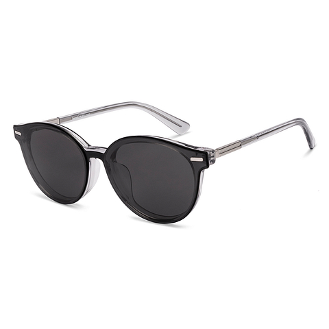 Lenskart STUDIO Light Grey Full Rim Round right side