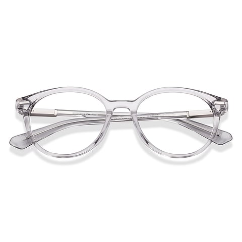 Lenskart STUDIO Light Grey Full Rim Round left side
