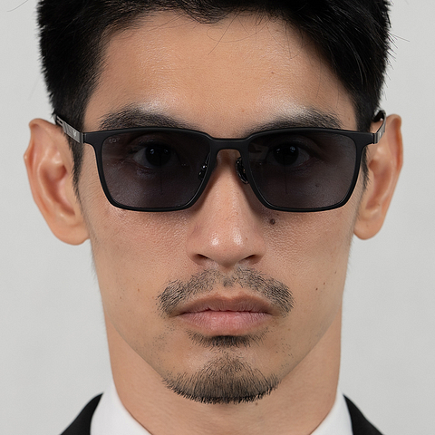 Lenskart Matte Black Full Rim Square left side