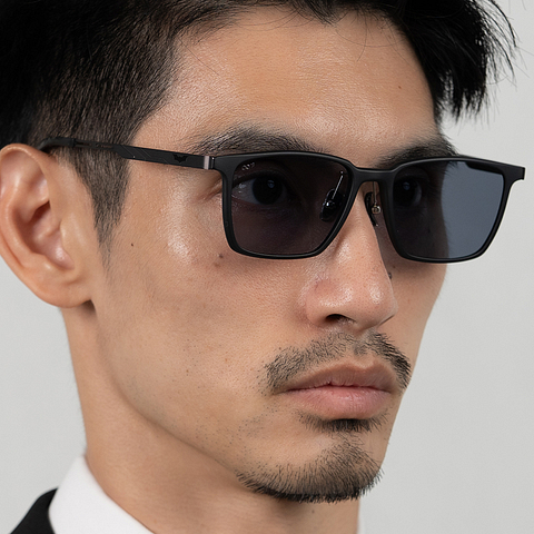 Lenskart Matte Black Full Rim Square left side