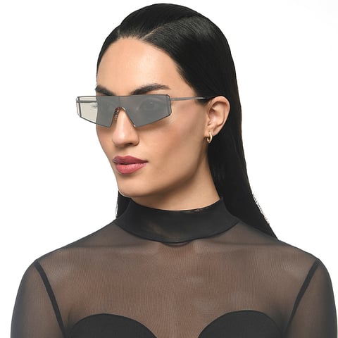 Lenskart Studio Online Mid Gunmetal Full Rim Geometric left side