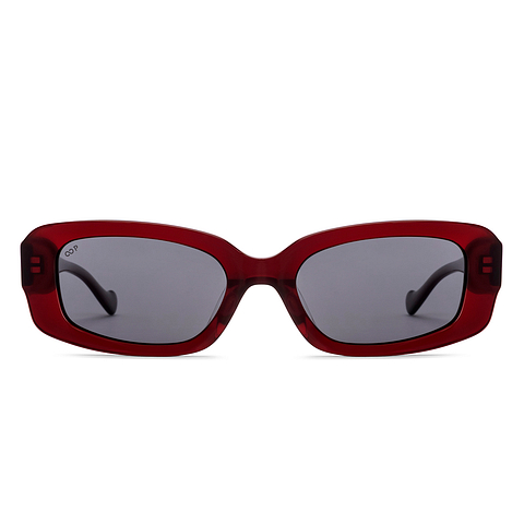 Lenskart Red Transparent Full Rim Rectangle right side