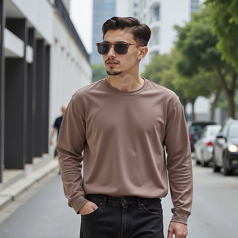 Lenskart Air Rose Gold Full Rim Square right side