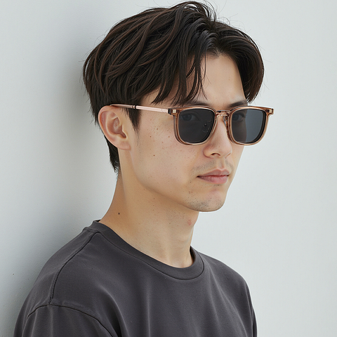 Lenskart Air Rose Gold Full Rim Square right side