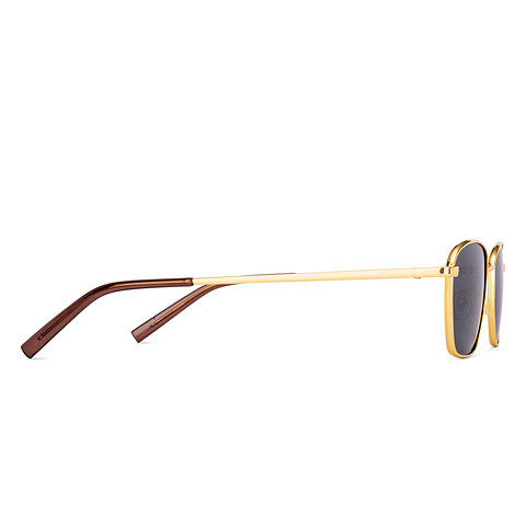 Lenskart Shiny Gold Full Rim Square left side
