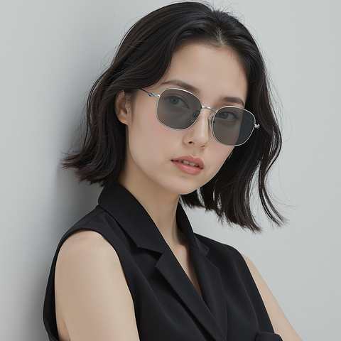 Lenskart Silver Full Rim Square right side