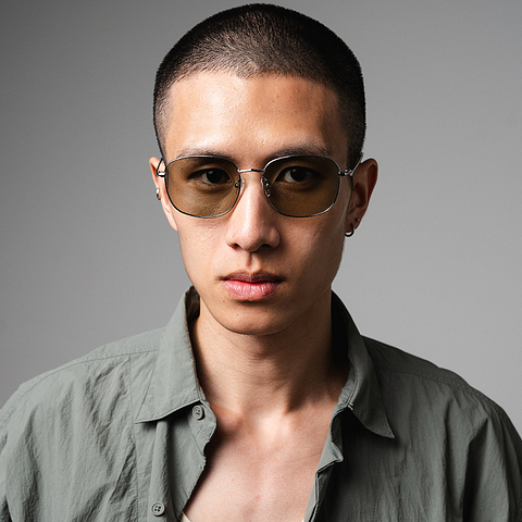 Lenskart Silver Full Rim Square left side