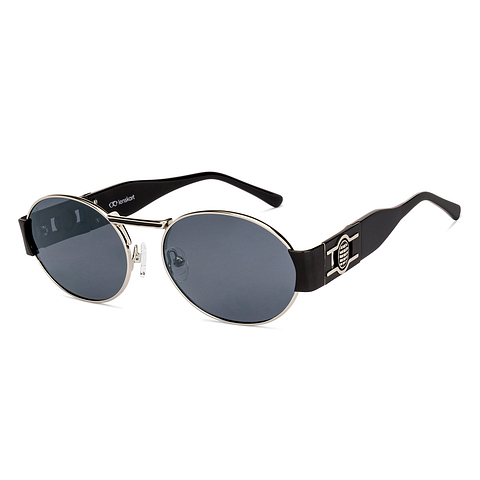 Lenskart Silver Full Rim Round left side