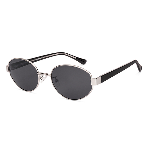 Lenskart Silver Full Rim Round left side