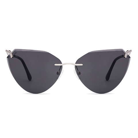 Lenskart Silver Rimless Cat Eye right side