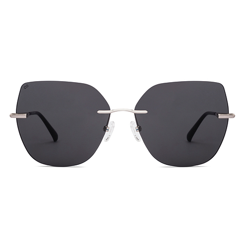Lenskart Silver Rimless Cat Eye right side