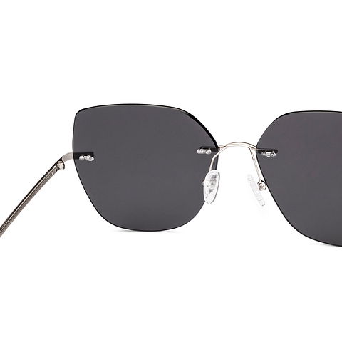 Lenskart Silver Rimless Cat Eye right side