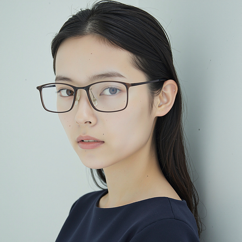 Lenskart Air Online Gray Transparent Full Rim Rectangle left side