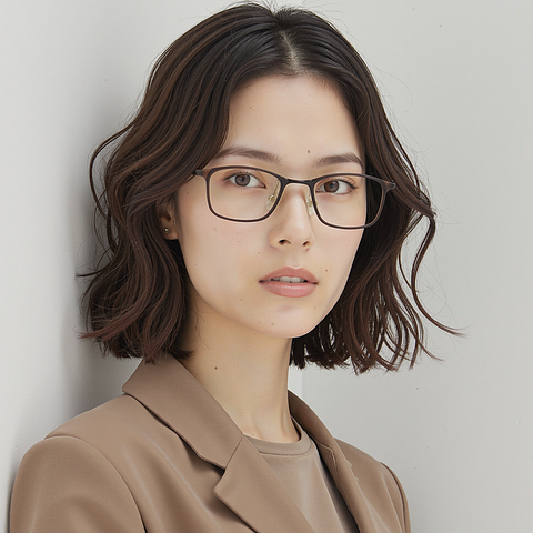 Lenskart Air Online Gray Transparent Full Rim Rectangle right side