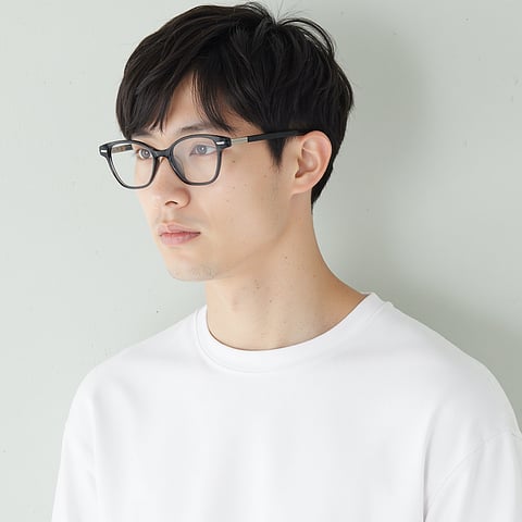Lenskart STUDIO Gray Transparent Full Rim Cat Eye left side