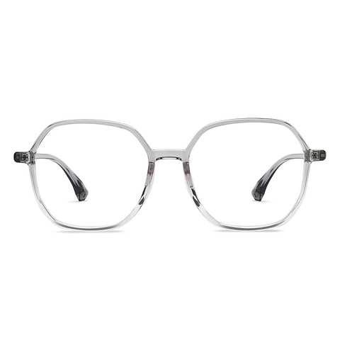 Lenskart Air Gray Transparent Full Rim Geometric right side
