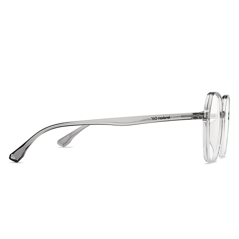 Lenskart Air Gray Transparent Full Rim Geometric left side