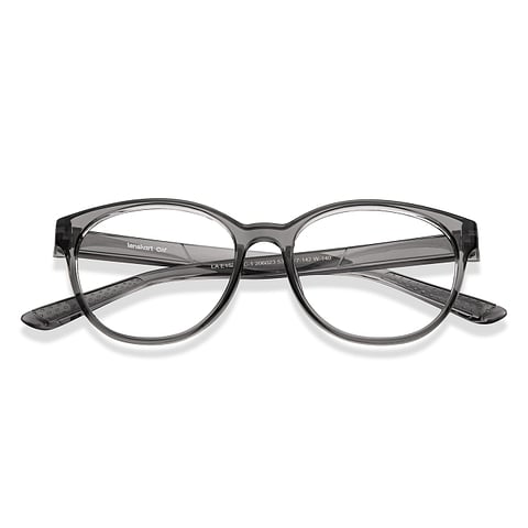 Lenskart Air Online Gray Transparent Full Rim Square left side
