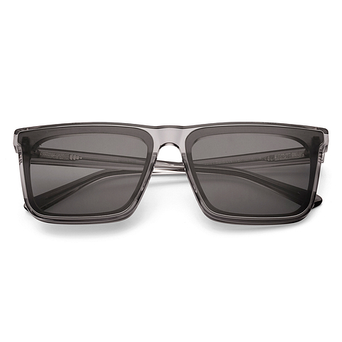 Lenskart Gray Transparent Full Rim Square left side