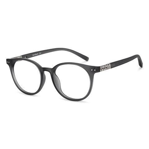Lenskart Air Online Gray Transparent Full Rim Round right side