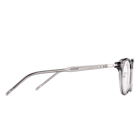 Lenskart Gray Transparent Full Rim Round left side
