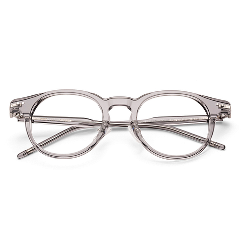 Lenskart Gray Transparent Full Rim Round left side