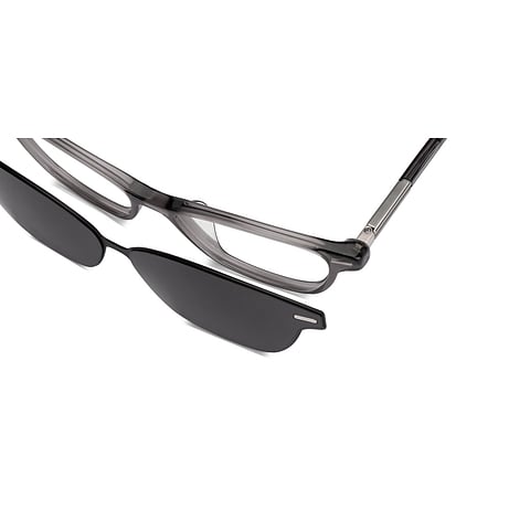 Lenskart STUDIO Gray Transparent Full Rim Cat Eye right side