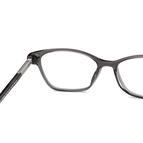 Lenskart STUDIO Gray Transparent Full Rim Cat Eye right side