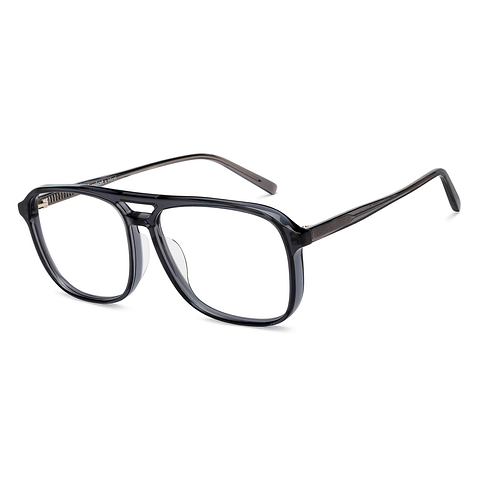 Lenskart Gray Transparent Full Rim Aviator right side