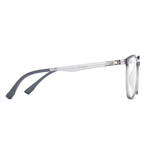 Lenskart Air Gray Transparent Full Rim Square left side