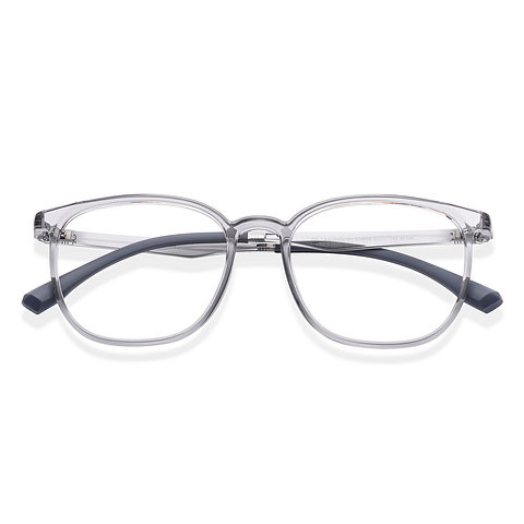 Lenskart Air Gray Transparent Full Rim Square left side