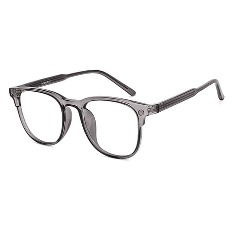 Lenskart Air Gray Transparent Full Rim Square left side
