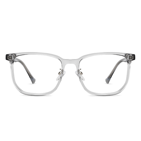 Lenskart Gray Transparent Full Rim Square left side