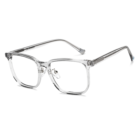 Lenskart Gray Transparent Full Rim Square left side