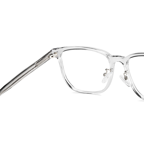 Lenskart Gray Transparent Full Rim Square right side
