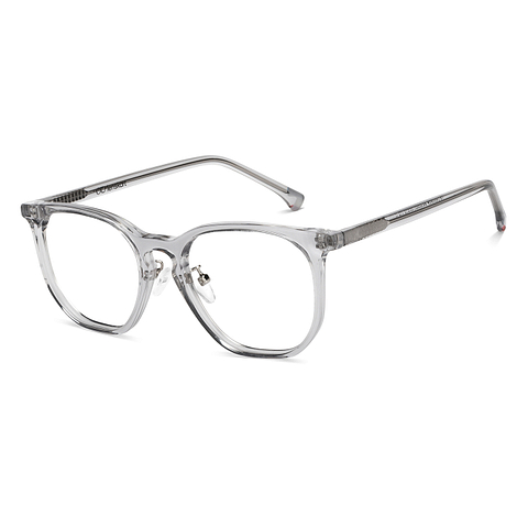 Lenskart Gray Transparent Full Rim Square left side