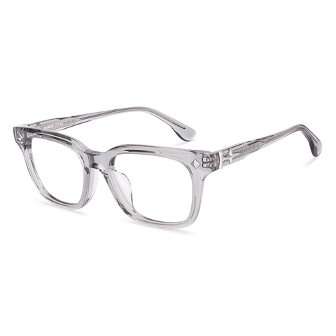 Lenskart STUDIO Gray Transparent Full Rim Square left side