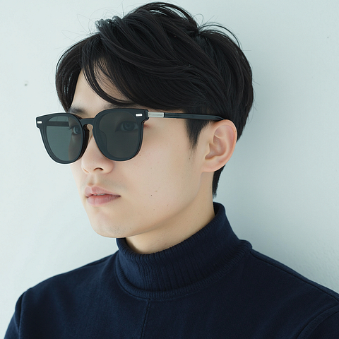 Lenskart STUDIO Gray Transparent Full Rim Square left side