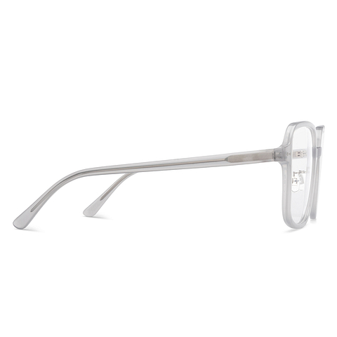 Lenskart Gray Transparent Full Rim Square left side