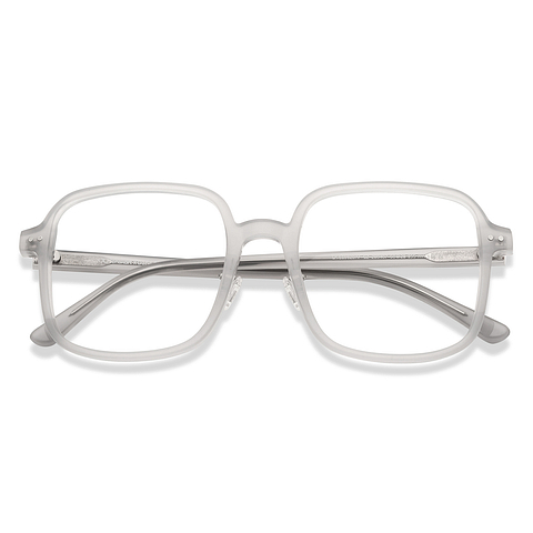 Lenskart Gray Transparent Full Rim Square left side