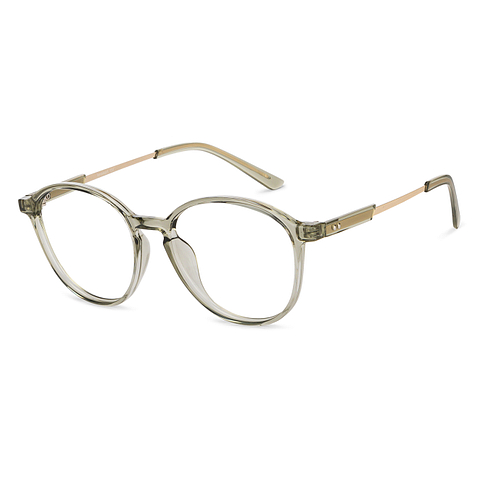 Lenskart Air Online Gray Transparent Full Rim Round right side