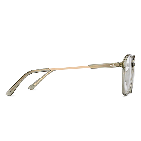 Lenskart Air Online Gray Transparent Full Rim Round left side