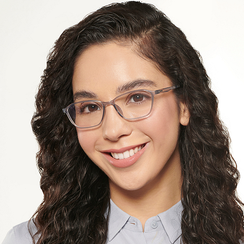 Lenskart Air Online Gray Transparent Full Rim Rectangle right side