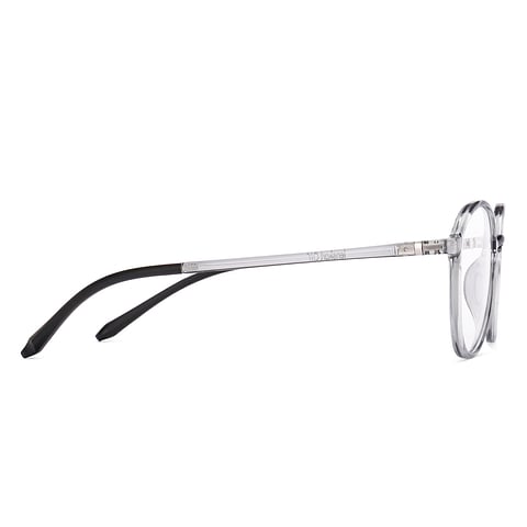 Lenskart Air Online Gray Transparent Full Rim Round left side