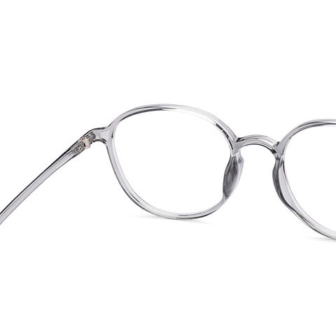 Lenskart Air Online Gray Transparent Full Rim Round right side