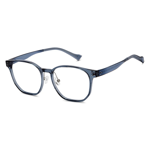Lenskart Air Gray Transparent Full Rim Square left side
